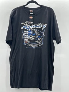 NWT Harley Davidson Shirt Adult BLACK Patriot HD Fairfax VA - Picture 1 of 5