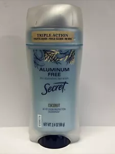 Secret Aluminum Free 48HR Deodorant Coconut Solid 2.4 oz. (1) - Picture 1 of 2