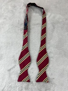 Brooks Brothers Makers Bow Tie Burgundy Geometric NEW!! $55 England USA Dress - Picture 1 of 6