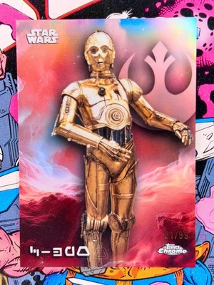 C-3PO Aurebesh Variation 21/99 - 2025 Topps Chrome Star Wars #AV-13 - Image 1 of 3