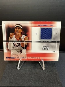 2004-05 Allen Iverson Fleer Skybox Jerseygraphics Game Worn Jersey - Picture 1 of 2