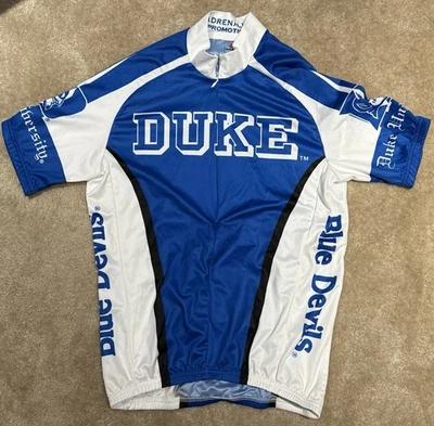 Camiseta deportiva de ciclismo Duke Blue Devils NCAA media cremallera adrenalina talla M Foto 1 de 4