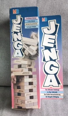 Jenga Game Vintage 1990'S MB Family Game Complete (170323) GC - Image 1 of 4