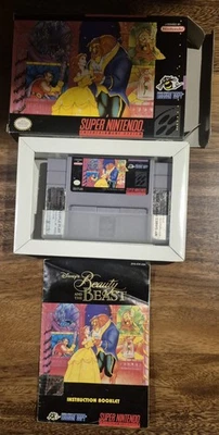 Disney's Beauty and the Beast Super Nintendo 1994 Completo con Caja y Manual  Foto 1 de 4
