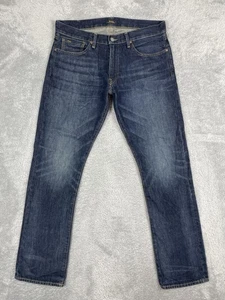 Polo Ralph Lauren Jeans Men 33x32* Blue Varick Slim Straight Medium Wash Zip Fly - Picture 1 of 14