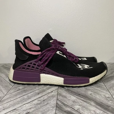 Adidas Pharrell Williams Human Race HU NMD Trail AC7033 Black Men's Sz 8 - Image 1 of 4