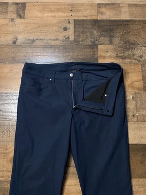 Lululemon ABC Pants Mens 33 Slim Fit Trouser Black Warpstreme Preppy Dress Work - Image 1 of 4