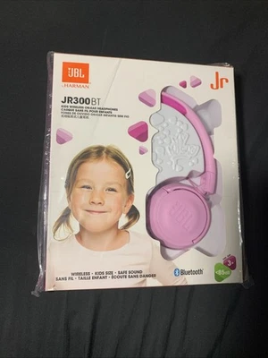 JBL JR300BT Kids On-Ear Wireless Headphones w/ Safe Sound Technology (Pink) NEW - Image 1 of 4