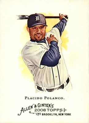 Plácido Polanco 2008 Topps Allen and Ginter impresión corta #338-Tigres de Detroit Foto 1 de 2
