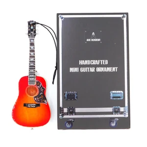 Axe Heaven Gibson Hummingbird Cherry Holiday Ornament Miniature Guitar Replica - Picture 1 of 4