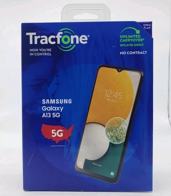 New Tracfone Samsung Galaxy A13 5G SM-A136DL 4GB/64GB Black 6.5'' - Image 1 of 4