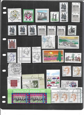 GERMANY 1997. SELECTION OF 35. VERY FINE USED. AS PER THE SCAN. - Image 1 of 3