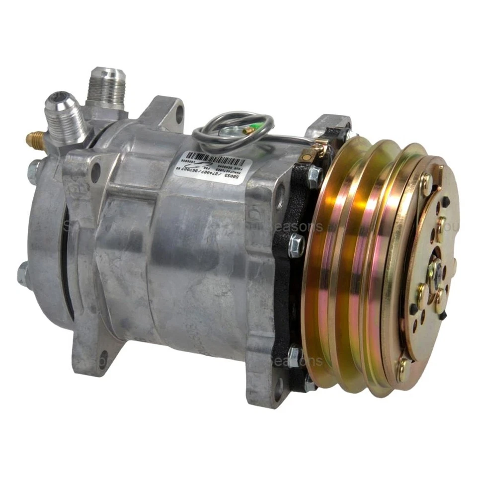 For Mazda RX-7 1979-1983 Four Seasons 58033 A/C Compressor w Clutch - Image 1 of 4