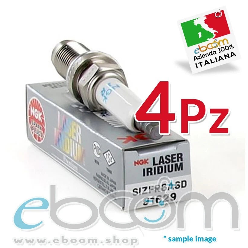 4X NGK SIZFR6A6D Candela Accensione vw Golf IV 1,6 Bifuel 1,4 TSi 0990 91629 - Immagine 1 di 1