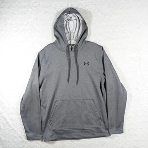 Under Armour Sweatshirt Mens Small Gray Pullover Hoodie Loose Athletic 1359857 - Picture 1 of 8