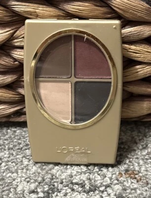 L'Oreal Wear Infinite Eye Shadow Quad ~ THE DEEP BROWN EYE ~Discontinued, Rare - Image 1 of 2