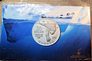 New Listing2012 Canadian .9999 $20 Silver 7.96 Grams In Unopened Rcm Packaging! #222