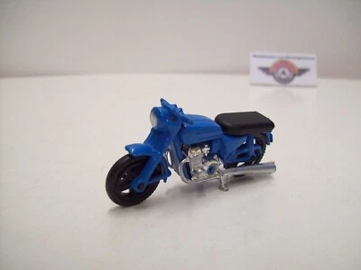 Motorcycle, blue, 80er, Majorette (Made in France) 1:40    - Bild 1 von 3