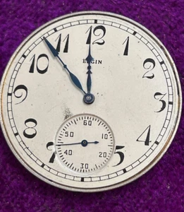 Antique Elgin Grade 345 17j, 12s 1924 Watch Movement Repair - Picture 1 of 2