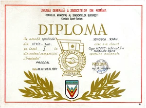 Romania, 1987, Communist Propaganda Diploma - Daciada - RSR - Picture 1 of 1