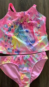 Girls Wonder Nation 2 Piece Pink Tankini Swimsuit Swimwear Sz XXl (18) NEW - Picture 1 of 8