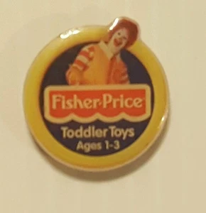 RONALD MCDONALD'S PIN FISHER PRICE HAT LABEL PIN - Picture 1 of 2
