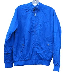 Ben Sherman Hombres Chaqueta Bomber Harrington Cuadros Forrada Clásica Azul S NUEVA - Imagen 1 de 11
