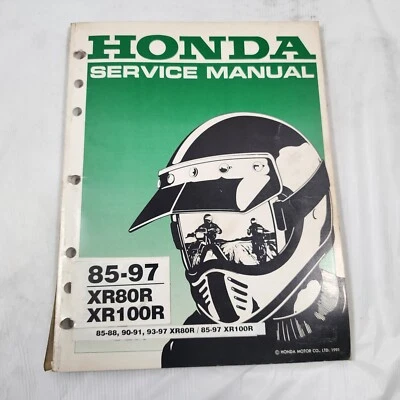 Libro manual de reparación de taller de servicio Honda 1985-1997 XR80 XR100 XR 80 100 61GN112 Foto 1 de 4