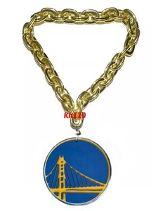 NBA Golden State Warriors 3D Fan Chain Necklace Foam-Gold - Picture 1 of 3