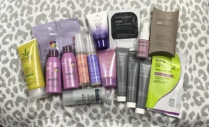 🎄HUGE 17pc Hair care sample bundle Alterna Caviar Living Proof DevaCurl - Picture 1 of 7