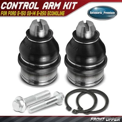 2Pcs Front Upper Side Ball Joint for Ford E-150 E-250 2003-2014 E-350 Super Duty - Image 1 of 4
