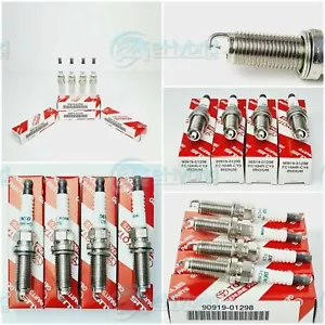 Genuine Toyota Prius Spark Plugs Denso (TT) 90919-01298 ZVW50 ZVW52 2016 onwards - Picture 1 of 8