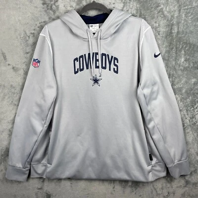 Sudadera con capucha Nike Dallas Cowboys para mujer XXL calce térmico gris manga larga NFL 2XL Foto 1 de 4