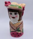 Ganz Emma Vase By Susan Paley Ceramic Hand Painted 5.5” ****chipped***