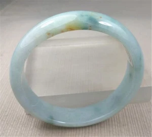 59.9mm Certified Natural Grade A Green Myanmar Jadeite Jade Bangle Bracelet - Picture 1 of 12