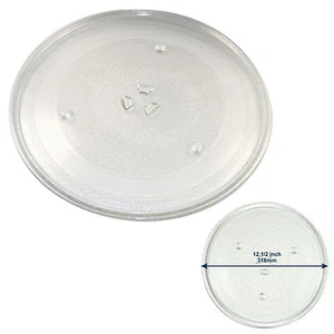 12.5-inch Glass Turntable Tray for Emerson M0S0563 5308037674 MW8105S MW8108P - Picture 1 of 8