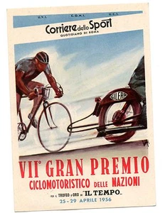 CICLISMO VII GRAN PREMIO CICLOMOTORISTICO NAZIONI 1956 GILERA CONI PRIMO GIORNO - Imagen 1 de 1