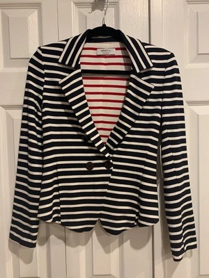 Blazer Bailey44 Nuevo con Etiquetas Joie De Vivre Rayas Dbl Pecho Negro/Rojo Talla XS Náutico Foto 1 de 4