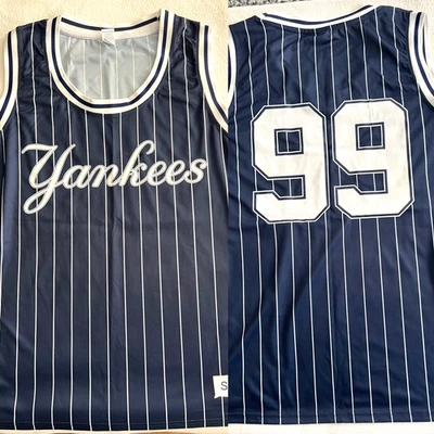CAMISETA DE BALONCESTO NY YANKEES AARON JUDGE SGA XL #99 8/3/2023 RAYAS Foto 1 de 4