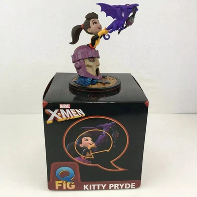 Boneco colecionável Marvel X-Men Kitty Pryde Lockheed Q-Fig Elite Diorama Mutant - Imagem 1 de 4