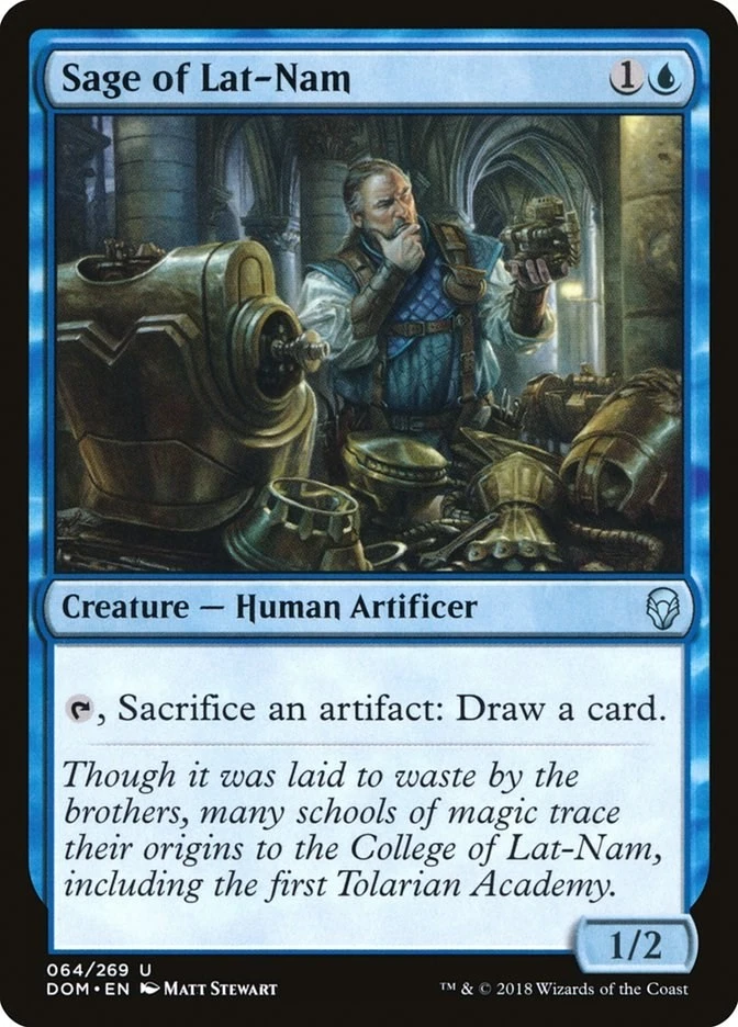Sage of Lat-Nam 64 LP Normal Dominaria MTG EN - Image 1 of 1