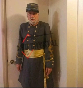 Confederate Coat Handmade Colonel's Frock Coat | Civil War Wool Officer Uniform  - Picture 1 of 7