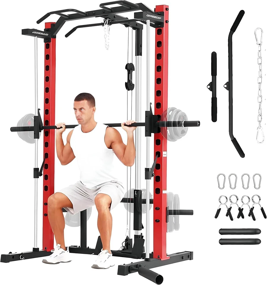 Máquina Smith Multifuncional Power Jaula Rack con Sistema LAT-Pull Down para Hogar Foto 1 de 4