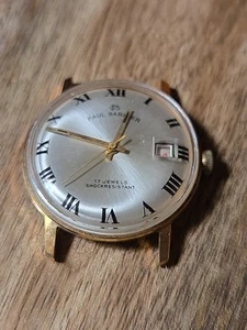 Lote de 7 relojes suizos Paul Garnier vintage de 17 joyas para hombre - Imagen 1 de 4