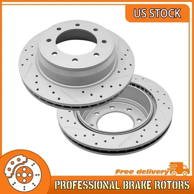 Rotores de freno traseros perforados de 14,36' para Nissan NV1500/NV2500/NV3500 2012 2013-2021 Foto 1 de 4