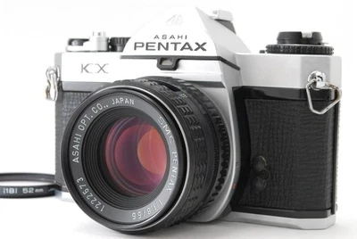 [ MINT ] PENTAX KX 35mm Film Camera Silver SMC PENTAX 55mm f/1.8 Lens From JAPAN - Image 1 of 4