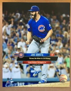 2015 Jake Arrieta No Hitter Chicago Cubs Glossy 8 X 10 Photo DM1 - Picture 1 of 2