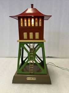 MTH Tinplate Traditions No. 438 Signal Tower rare red, preowned no box (10C) - Picture 1 of 9