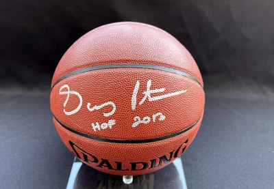 Gary Payton Signed Spalding NBA Basketball w/Hof 2013 PSA DNA - Image 1 of 4