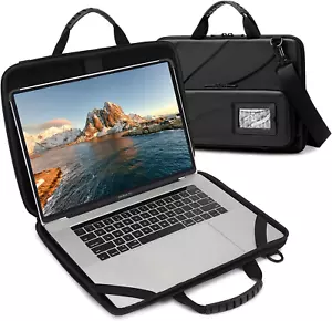 Laptop Case Hard Shell Laptop Bag for Men 14.1-15.6 inch laptop case Black - Picture 1 of 6
